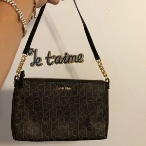 Brown CK shoulder bag